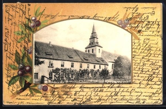 Cartoline postali: Grusskarten-AK Badersleben, Ackerbauschu – Usato da Berlin venduto da bartko-reher