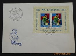1962 - Pro Juventute - Znr. PJ 199 / Block - FDC - ES
