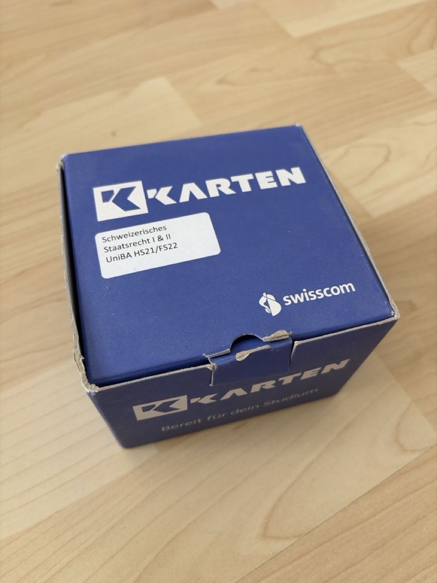 Libri: KKarten Schweizerisches Staatsrecht – Usato da Gelterkinden venduto da lar_c8m9
