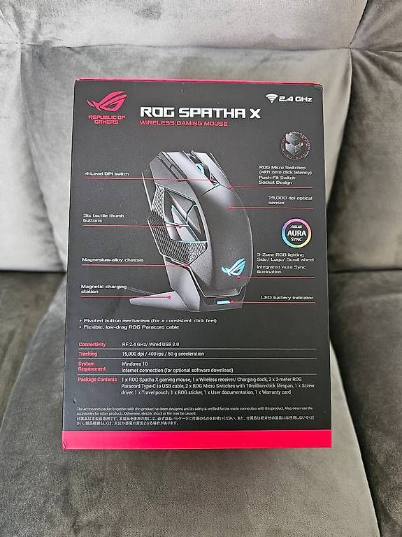 Asus Mouse: ROG Spatha X Gaming Mouse - Neu – Nuovo e nell'imballaggio originale da Mettau venduto da BasarVerkauf 2