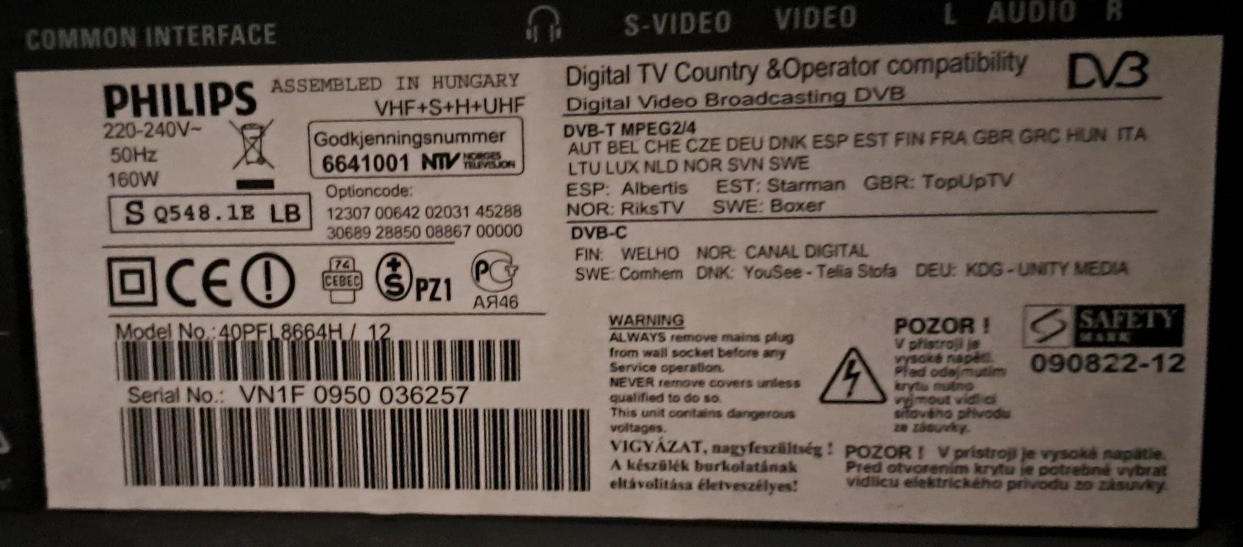 Philips Televisori: Téléviseur Philips ambilight – Usato da Les Reussilles venduto da Christoph2048 2