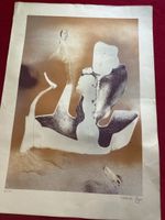 Originale Ricardo Payu Kunst-Druckgrafik, Rarität!