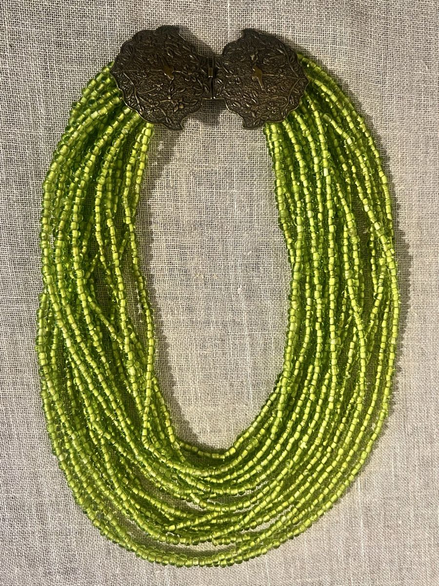 Catenine: Collier ANEHO Création  multirangs fermoir motifs oiseaux – Usato da Genève venduto da DELIRBEADS 5