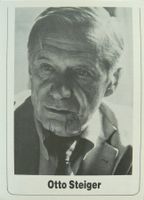 Otto Steiger (1909-2005) Schriftsteller - Autogramm
