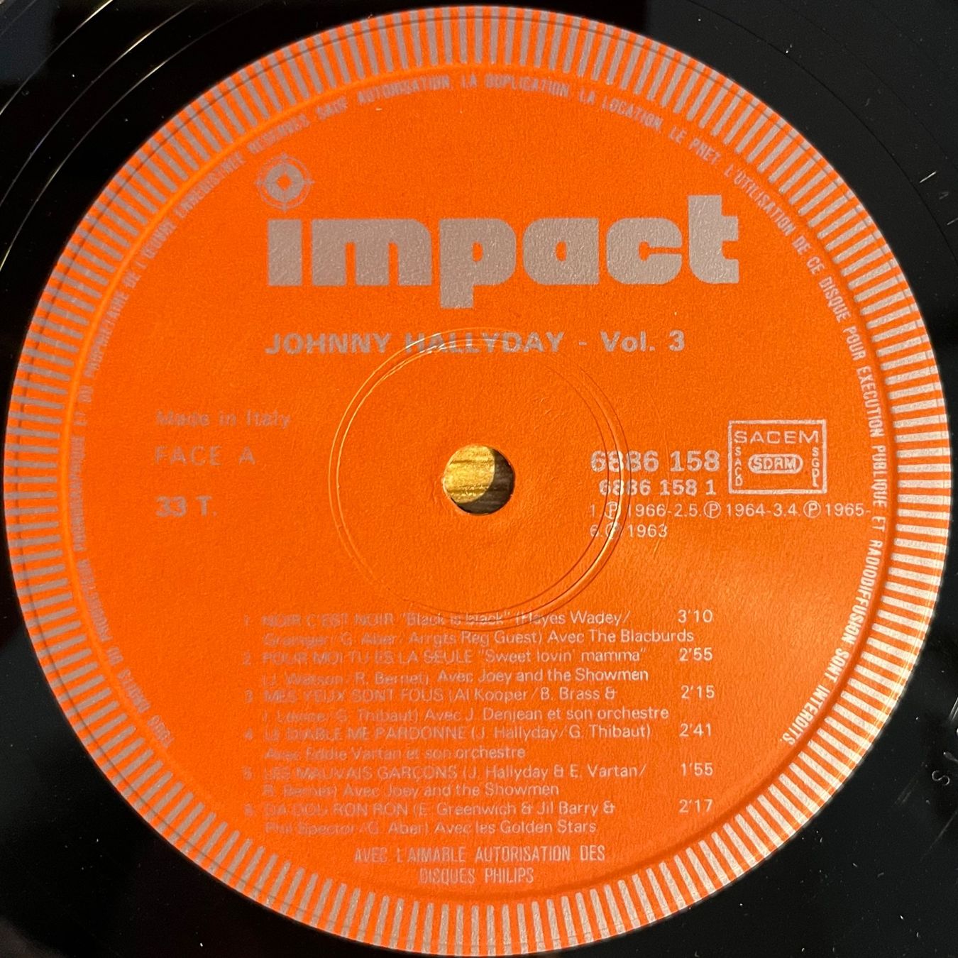 Schallplatten: JOHNNY HALLYDAY - VOLUME 3 - 33 Tours – Gebraucht aus Bussigny von vinyl-pas-cher 2