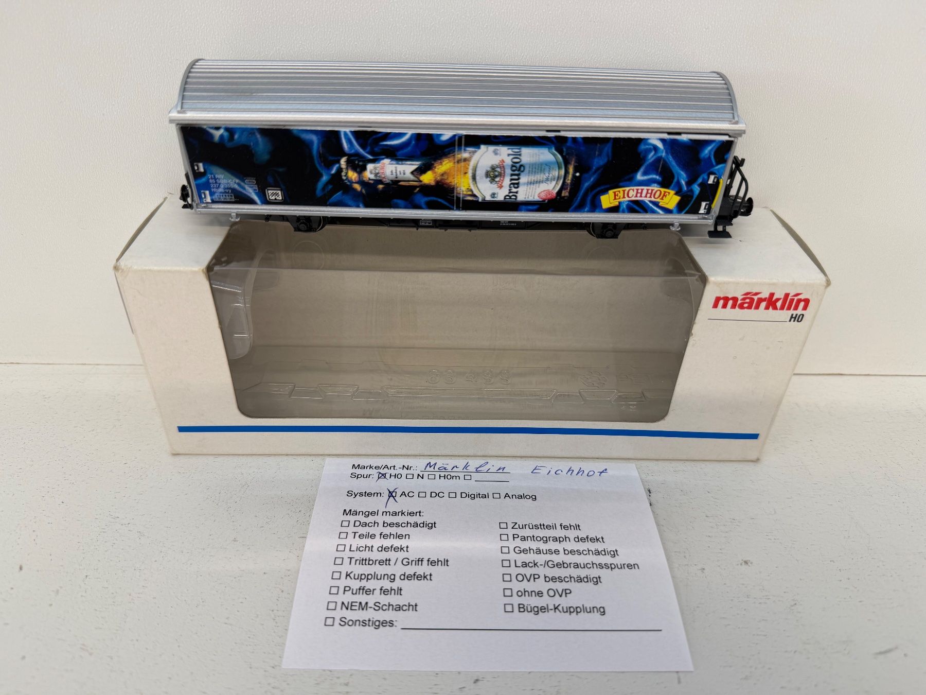 Märklin Modelleisenbahnen: Märklin Eichhof Hbils Güterwagen 4735.948 SBB Hbils – Gebraucht aus Büsserach von ModellbahnDepot 8