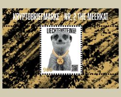 Kryptobriefmarke - Nr. 2 The Meerkat, KUPFER, postfrisch
