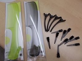 2 Kämme + diverse Haarspangen