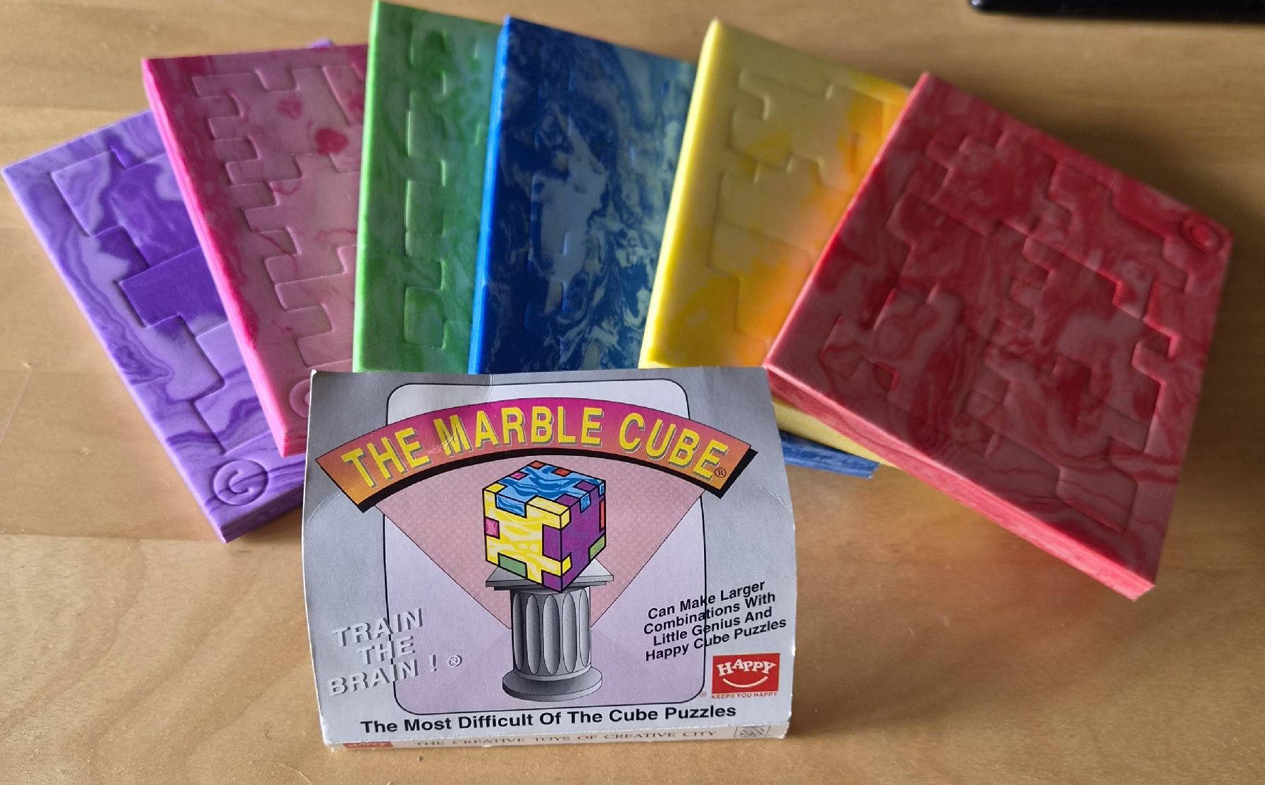 Puzzles: Vintage- Marble Cube Puzzle Set 6 Teile – Gebraucht aus Urtenen-Schönbühl von Kahru