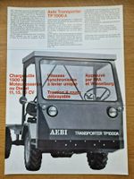 Original Prospekt Aebi Transporter TP100A französisch