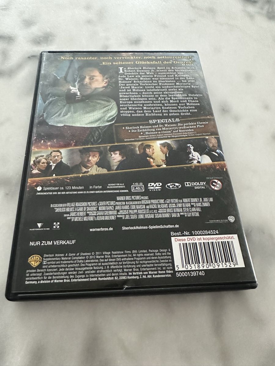 Tutti i DVDs: DVD Sherlock Holmes - Spiel im Schatten – Usato da Bülach venduto da Chati_ 1