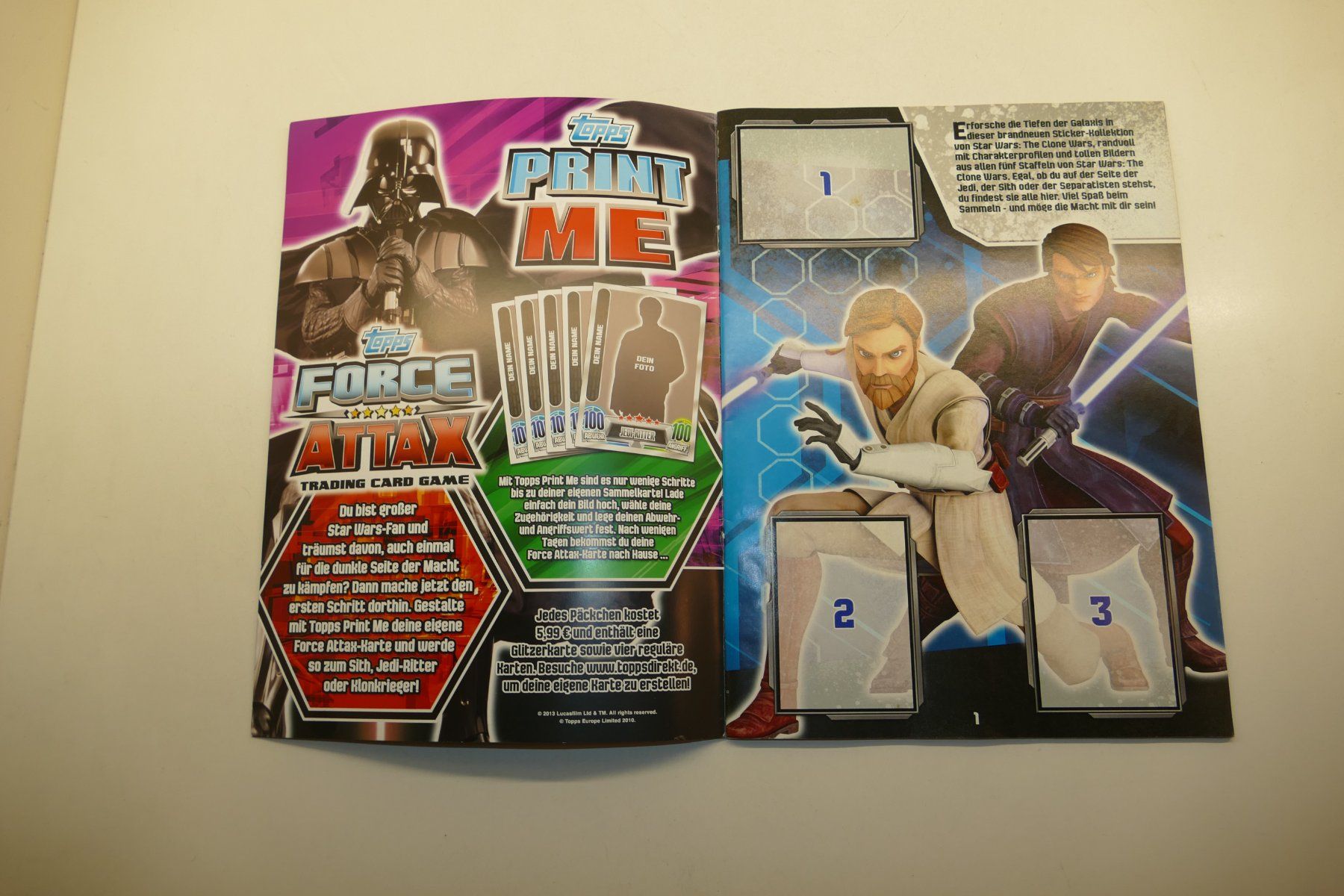 Fumetti: STAR WARS: The Clone Wars Sticker Sammlung Album – Nuovo (secondo la descrizione) da Niederhasli venduto da Flash32 1