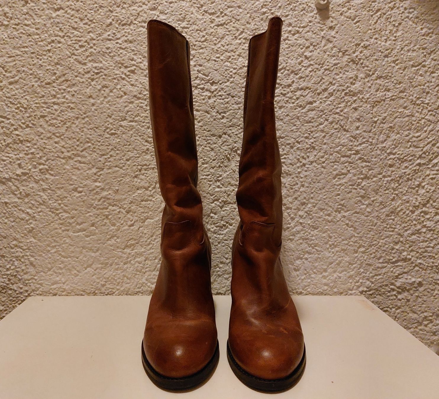 Lazamani Damenschuhe: Leder Cowboy-/Bikerboot von Lazamani Gr.39 – Gebraucht aus Horgen von Angel0010 1