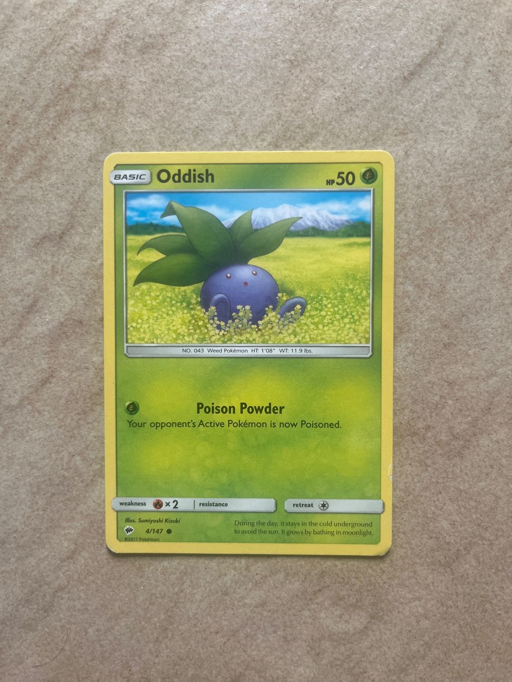 Pokémon Sammelbilder & Trading cards: Carte Pokemon Oddish - Burning Shadows - EN – Gebraucht aus Vernayaz von Darkfrost