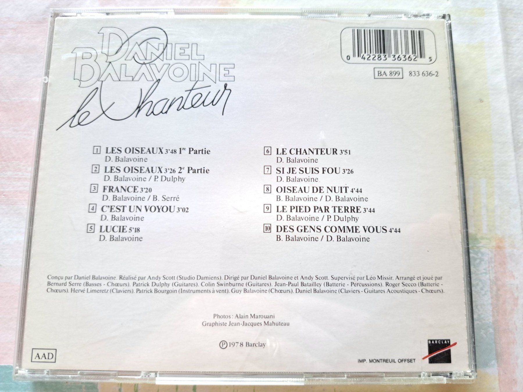 CD: Cd Daniel Balavoine - Le chanteur – Usato da Pully venduto da bro_n52j 1