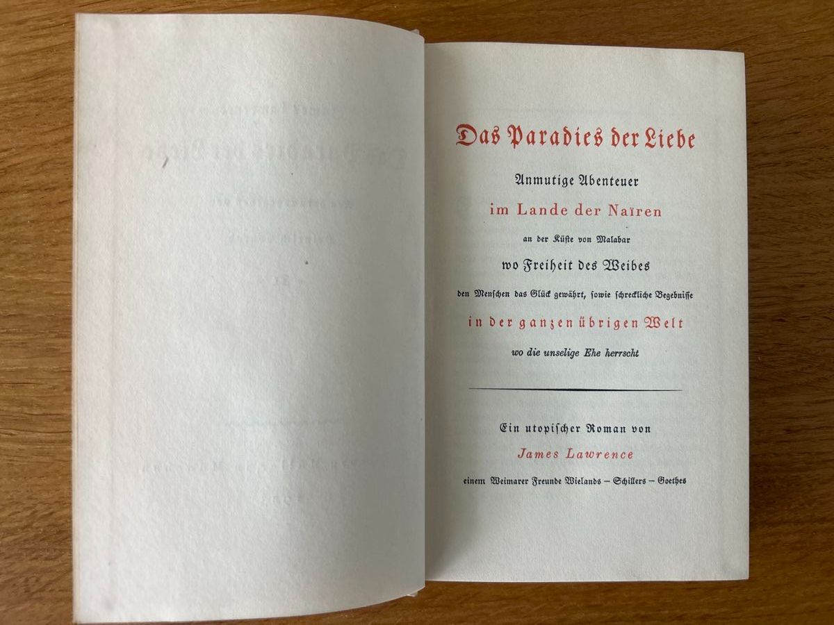 Libri: 2 Bände: "Das Paradies der Liebe" von James Lawrence – Usato da Wohlen AG venduto da Rstoeckli6 7