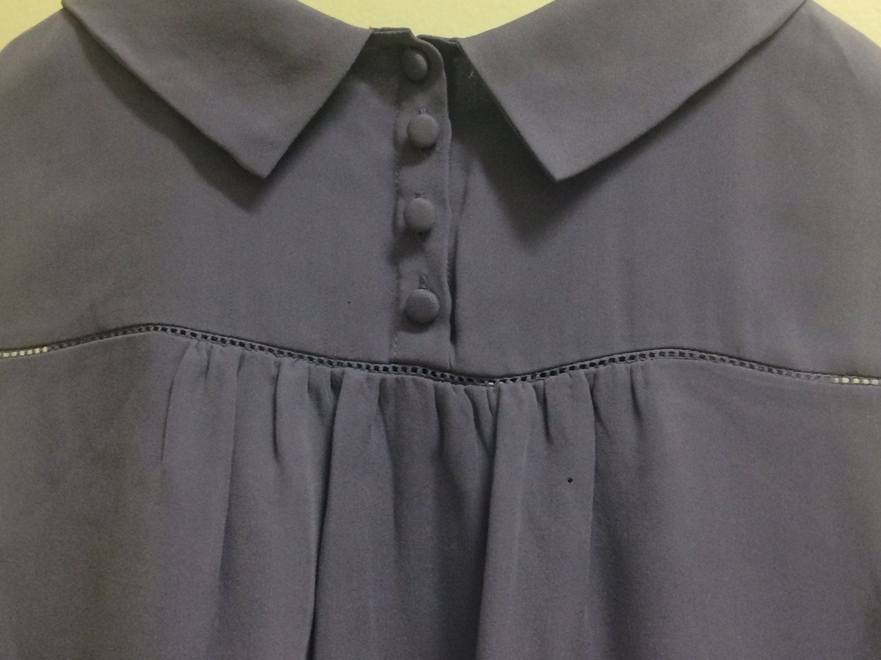 Top: Blouse J.CREW CH34 US2P soie violet gris – Nuovo (secondo la descrizione) da Satigny venduto da Helene2014 4