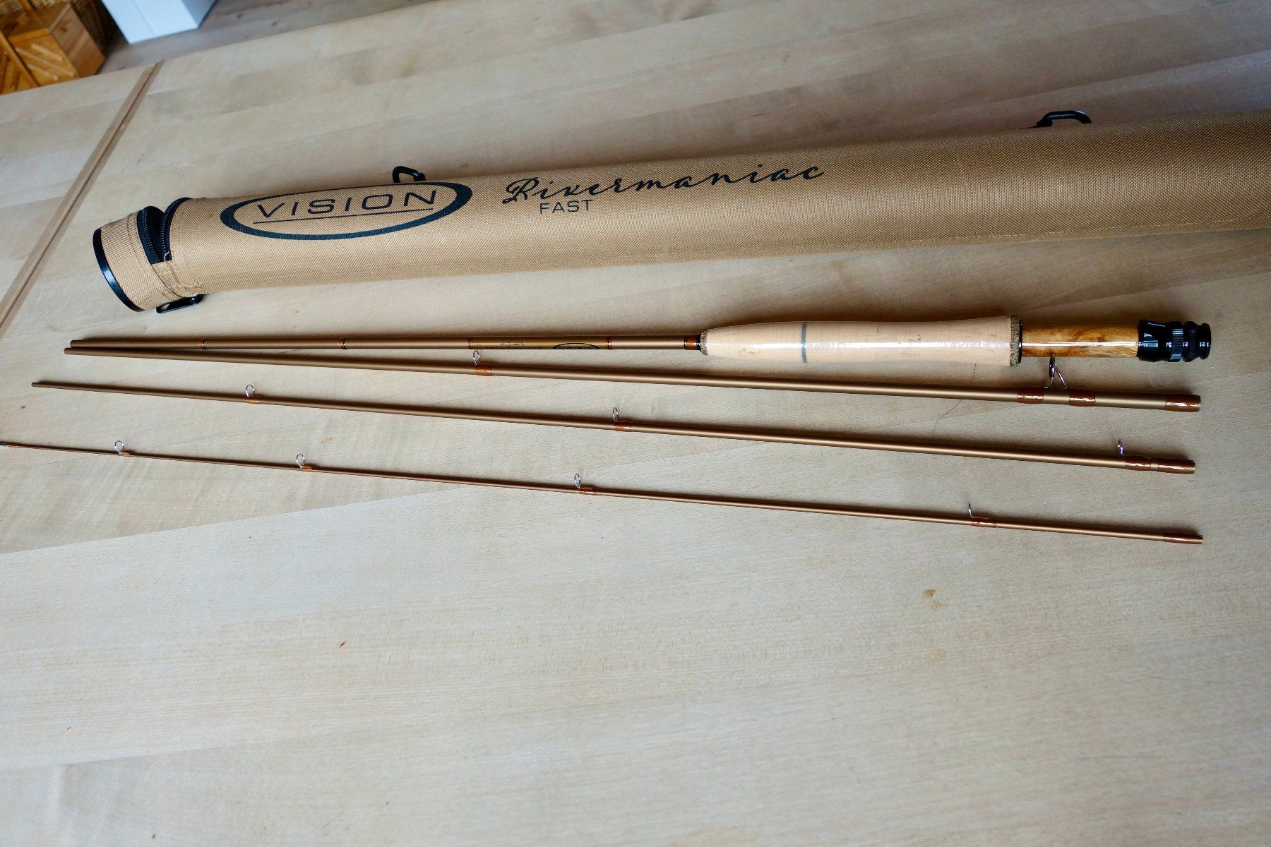Angelruten: Fliegenrute Vision Rivermaniac Fast 9ft 4wt – Neu (gemäss Beschreibung) aus Warth von Donaldist