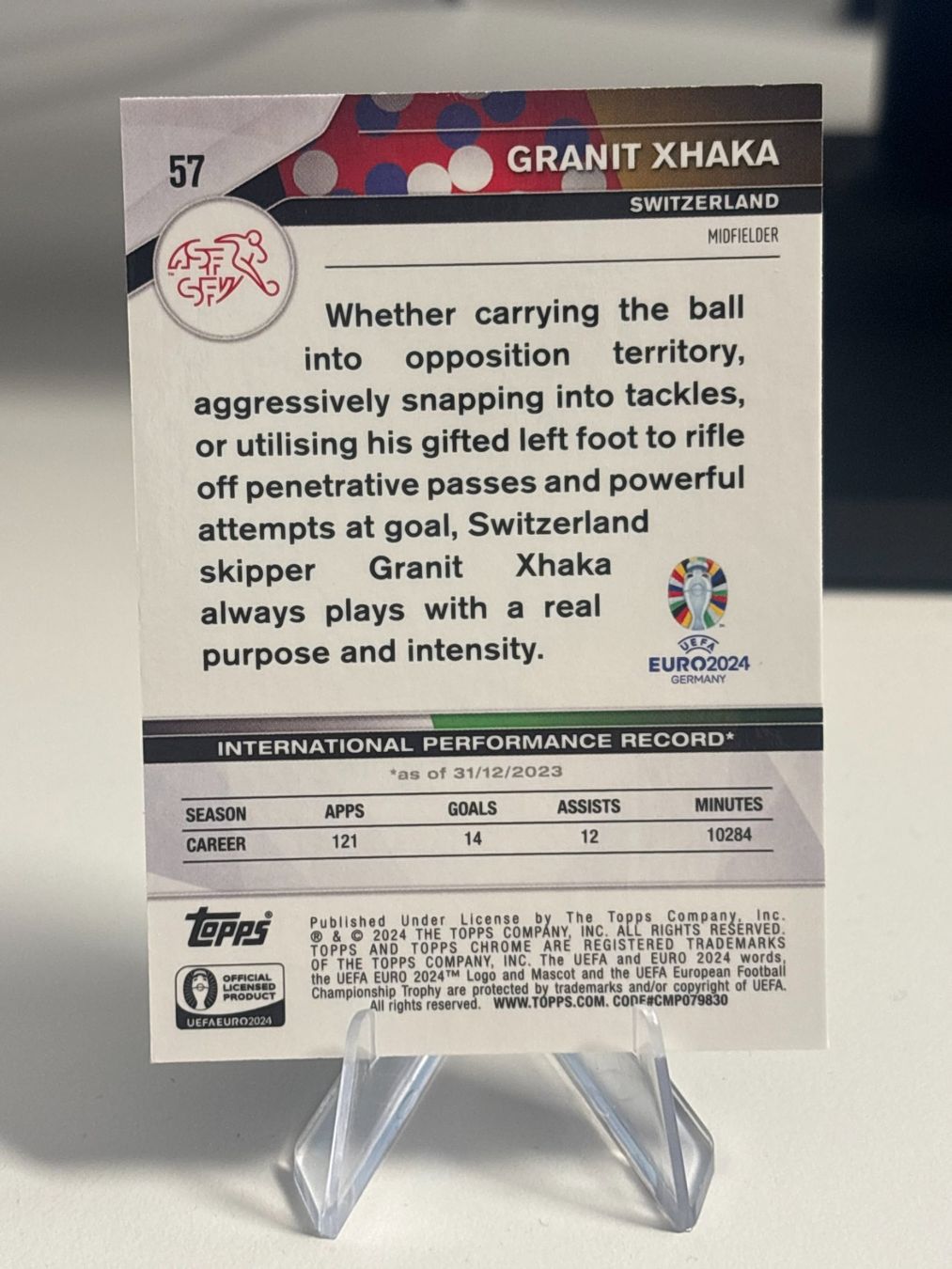 Topps Sammelbilder & Trading cards: Granit Xhaka 2024 Topps Chrome UEFA Green Wave Refractor – Neu (gemäss Beschreibung) aus Aarberg von gocardz.shop 1