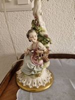 Lampada da tavolo in porcellana di Capodimonte