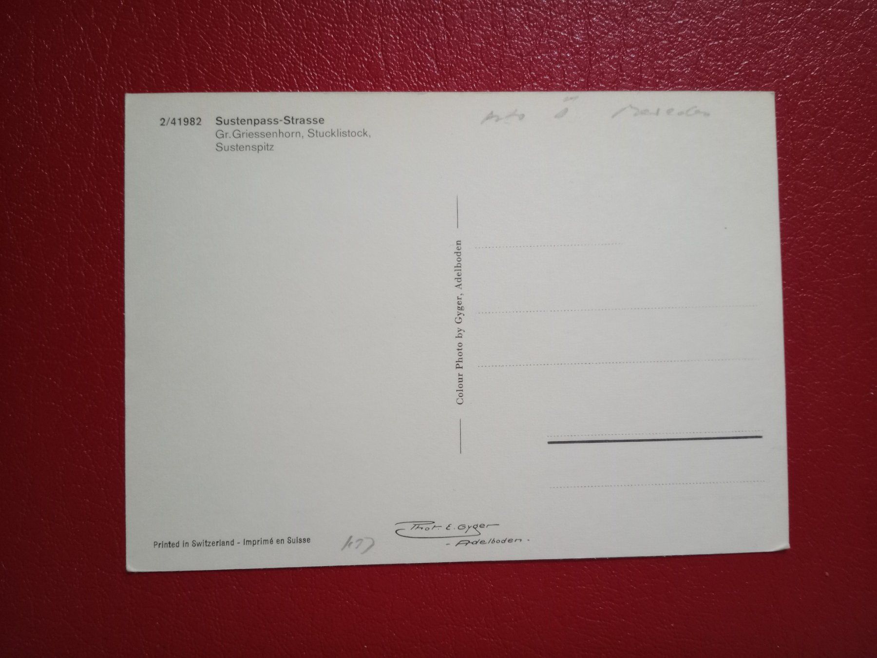 Cartoline postali: Sustenpass Alte Autos Partie bei Tunnel – Usato da Küttigen venduto da Melisch1000 1