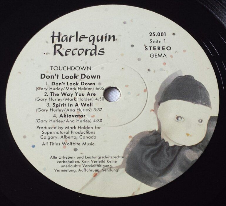 Schallplatten: Touchdown - Don't Look Down - LP - 1984 - First Press – Gebraucht aus Uster von Zardodel 4
