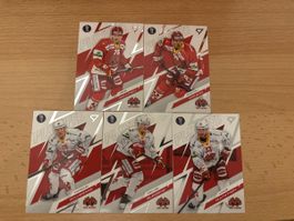 Eishockeykarten Playoffs 2025-26 EHC Biel-Bienne 5er Set