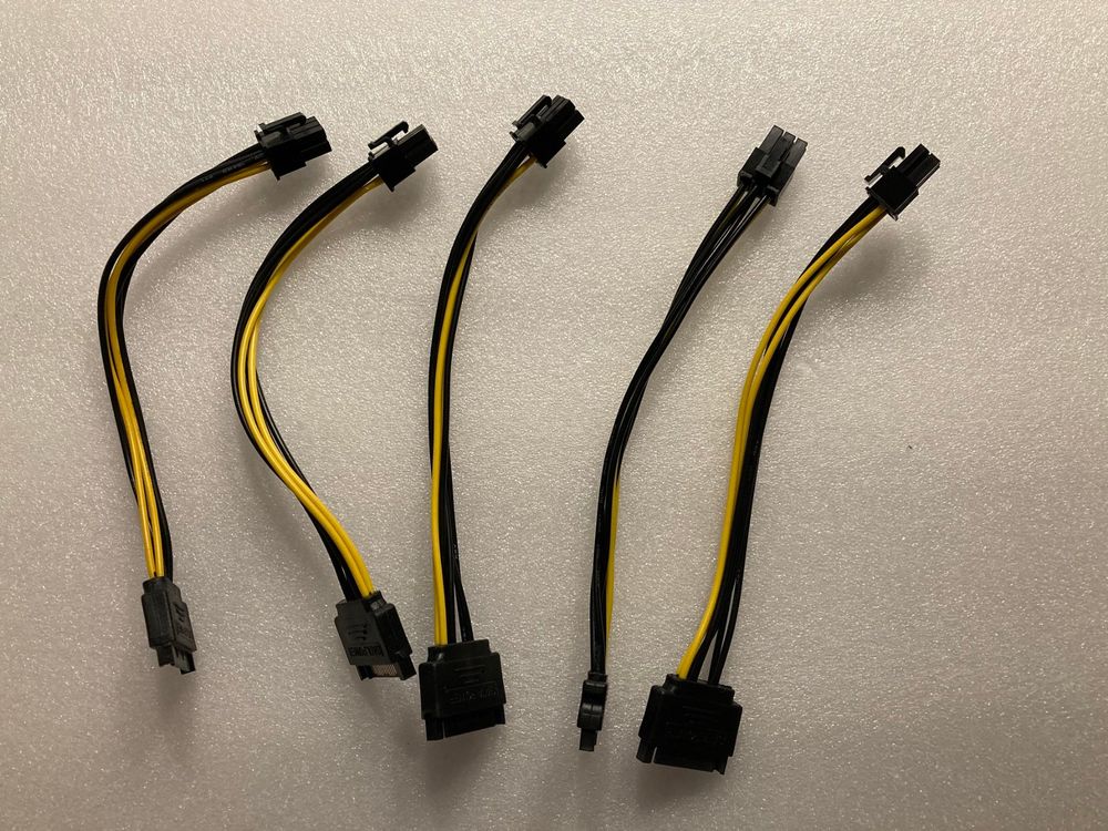 2er-Pack Netzkabeladapter Von J&D, 6-polige PCI-E-Stromverbindung Auf 2