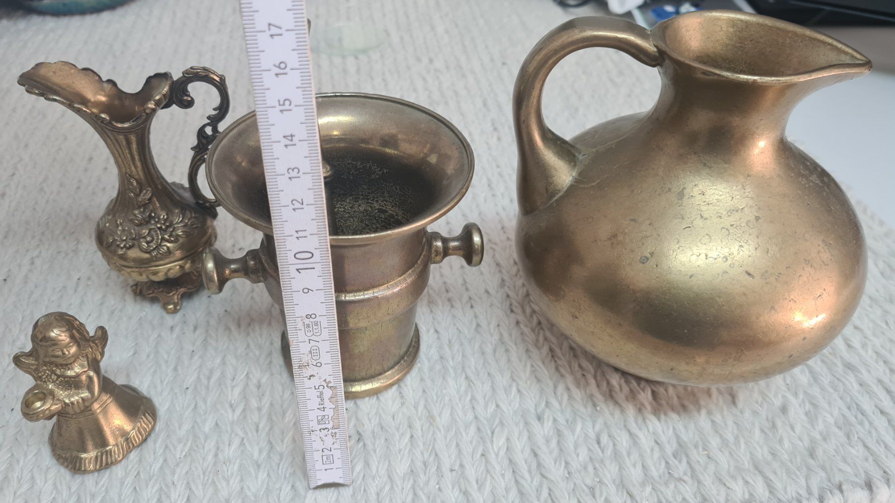 Sonstiges für das Kochen & Backen: Mörser aus Messing ( Set) – Gebraucht aus Andermatt von Bozel 1