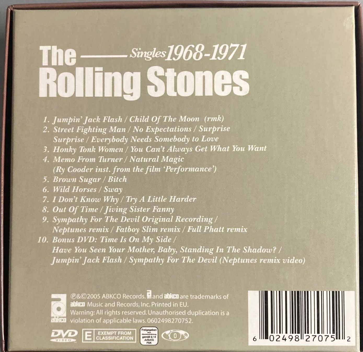 CD: THE ROLLING STONES - SINGLES 1968-1971 – Usato da Poliez-Pittet venduto da Newtown-Records 1