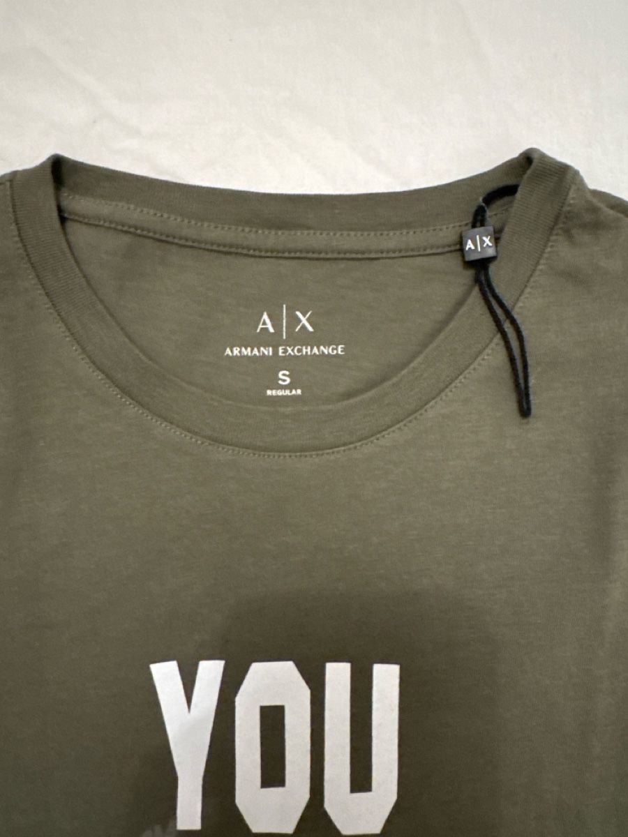 Armani T-shirt: T-shirt Armani Exchange kaki,  - Taille S – Nuovo (secondo la descrizione) da Dübendorf venduto da nbsaiso 1