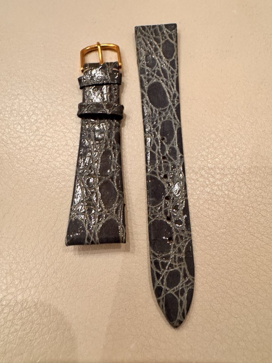 Bracciali & Braccialetti: Genuine Leather Watch Strap, New Grey Design – Nuovo (secondo la descrizione) da Zürich venduto da 613_g8jy 2
