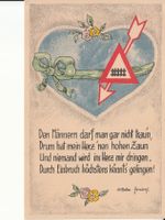 Humorkarte Männer ca. 1940