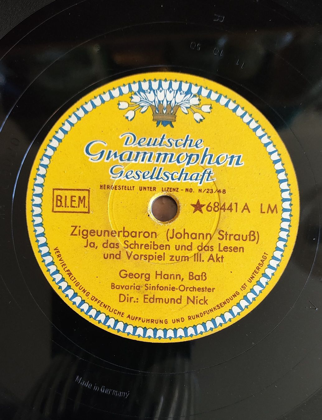 Schallplatten: Georg Hann-Zigeunerbaron / Der Bettelstudent, Schellack 12" – Gebraucht aus Winterthur von sumpfis 2