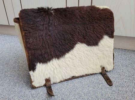 Schulranzen, Schultornister, Schultasche, Kalbfell, antik
