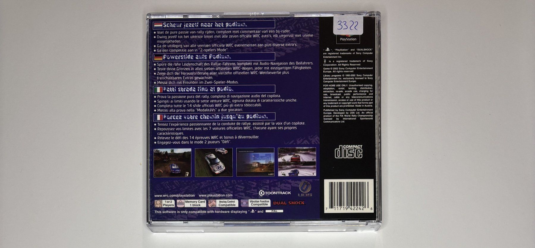 Sony Giochi: PS1 - WRC Arcade – Usato da Allschwil venduto da Bullach 2