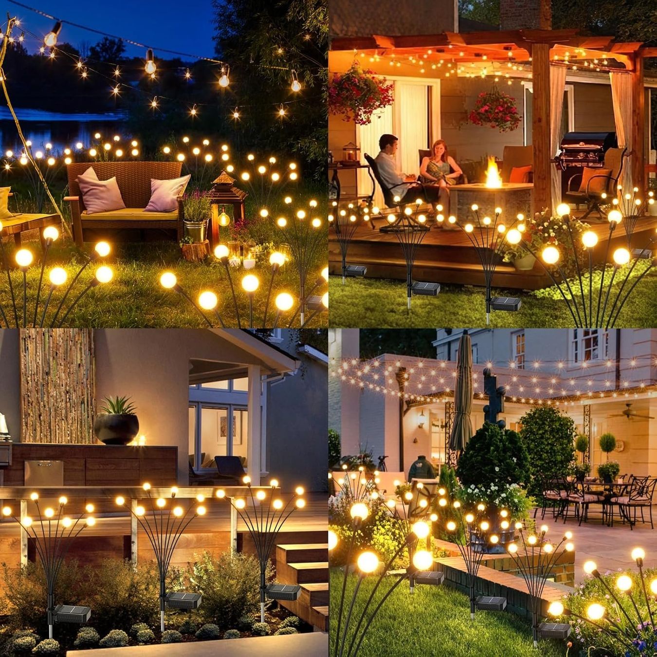 Lampade: Firefly Solar-Gartenlampen 4er Set, 32 LED, IP65 – Nuovo e nell'imballaggio originale da Nuglar venduto da SmartLiving24 6