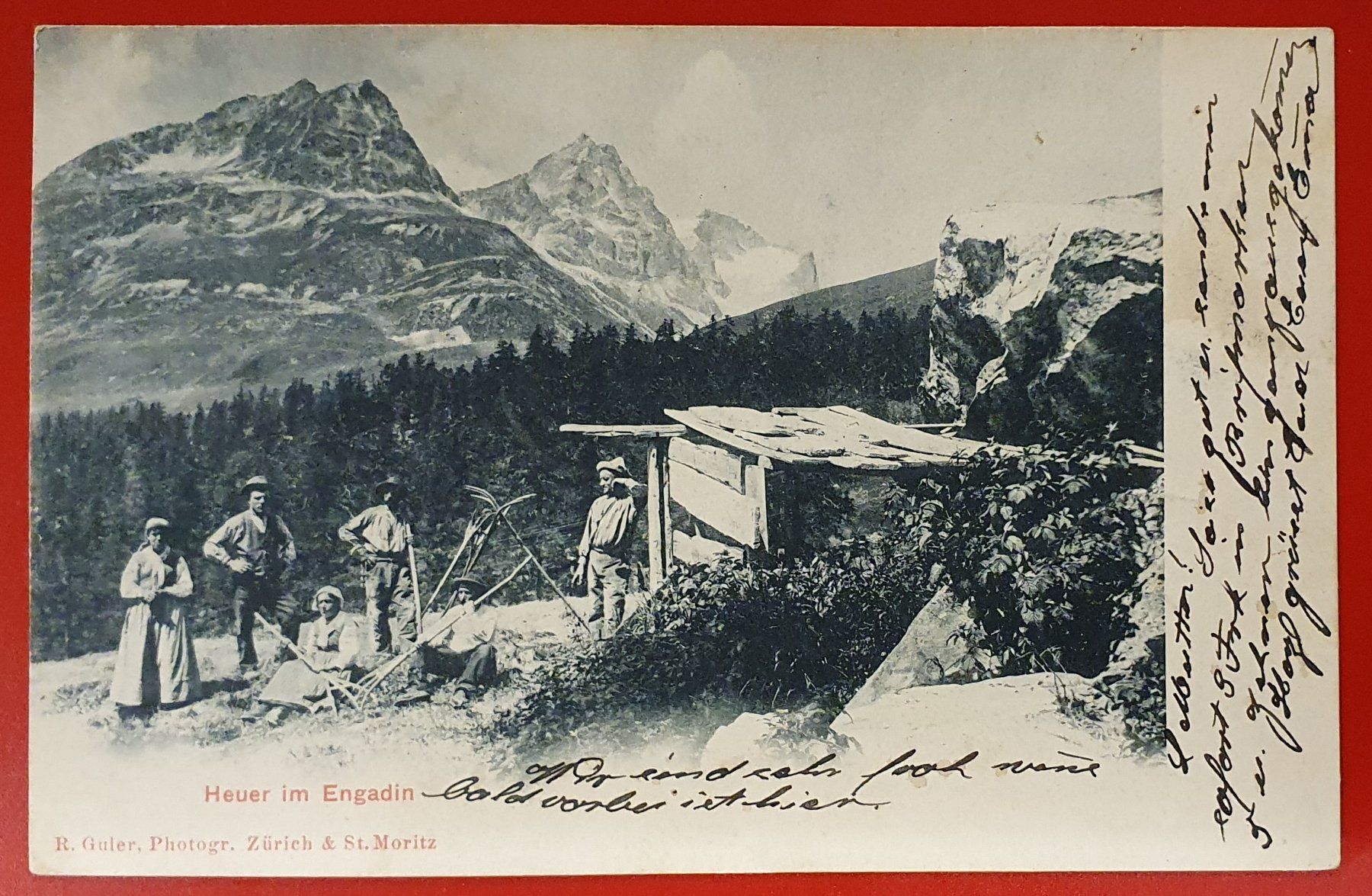 Cartoline postali: Vulpera 1902 - Heuer im Engadin – Usato da Kreuzlingen venduto da Rschweiz1