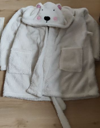 Flauschiger Bademantel Eisbär, Top Zustand!