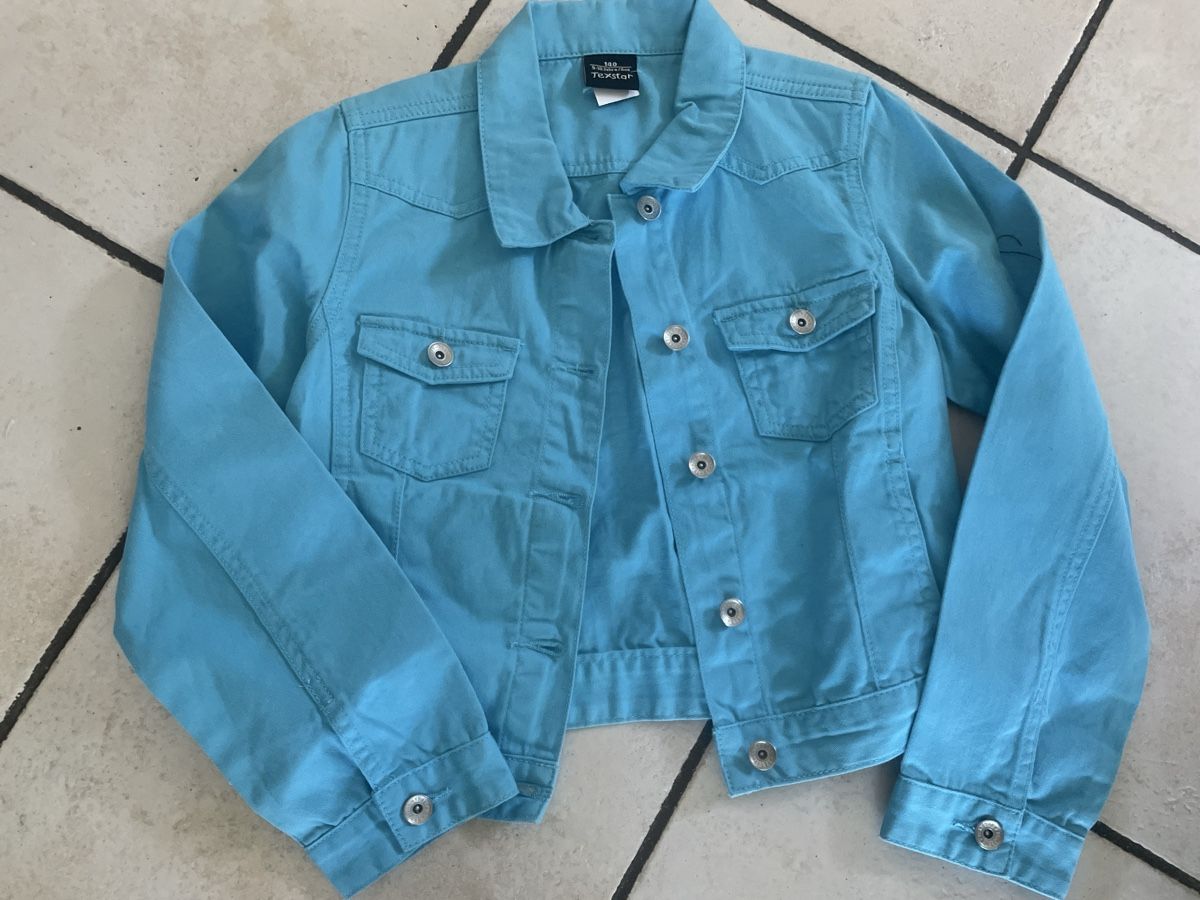 Giacche & Cappotti: Texstar Jeans Jacke, hellblau, Gr. 140, Neu – Nuovo (secondo la descrizione) da Obergerlafingen venduto da cabo4