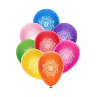 "Eid Mubarak" Multicolor Ballon-Set 25cm (arabisch)