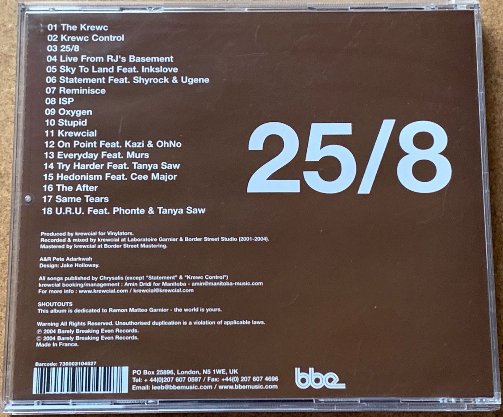 CD: Krewcial - 25/8 - Musik-CD – Usato da Volketswil venduto da dancingsoul74 3