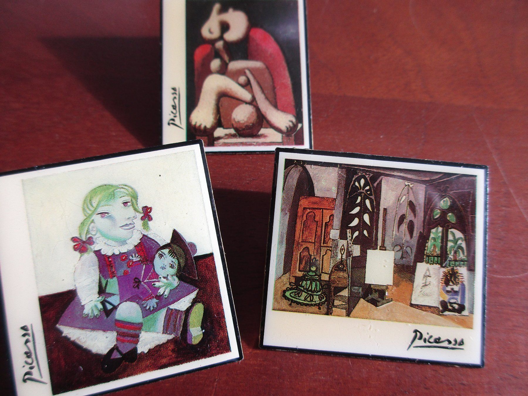 Placchette & Badge: 5x Pin von Picasso / Gemälde in Pinform / 1992 – Usato da Eschenbach LU venduto da Jack1711 2