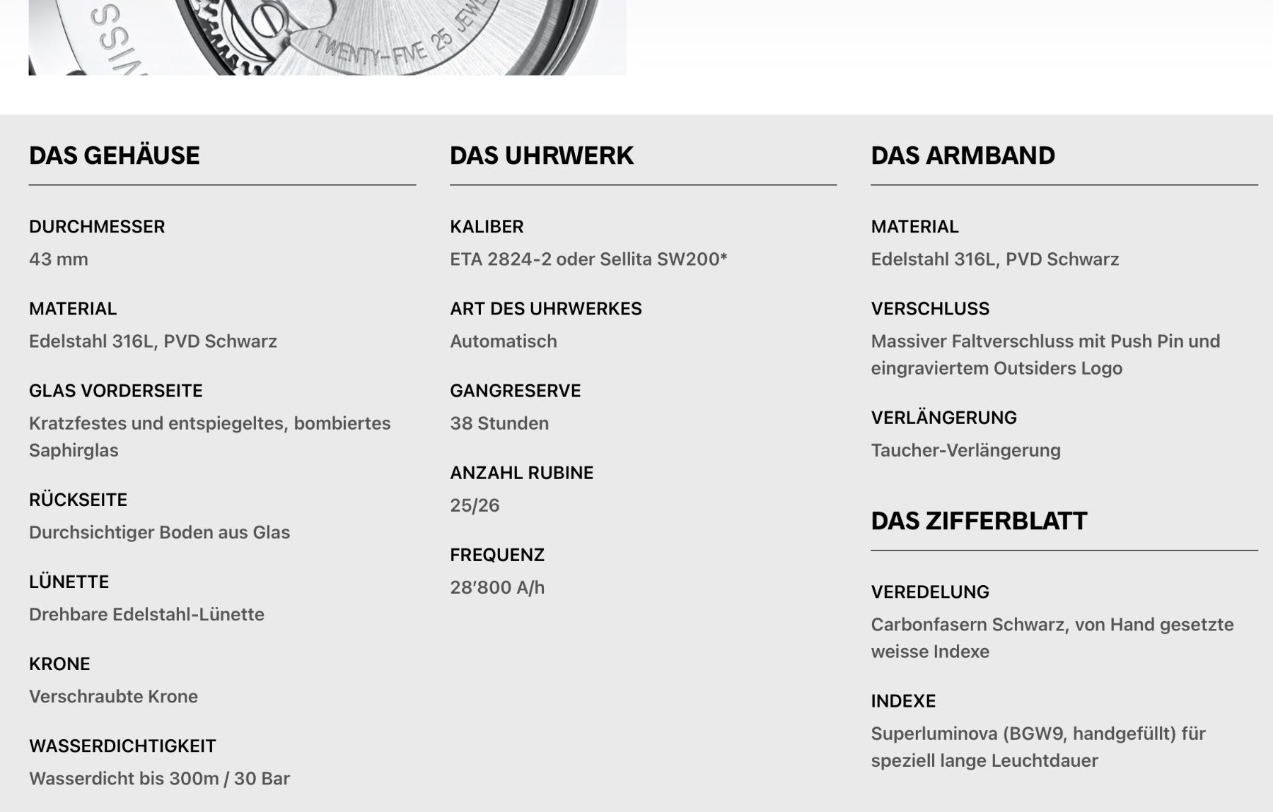 Orologi: OUTSIDERS REVOLUTION Carbon Weiss – Usato da Affoltern am Albis venduto da Geminic2 4