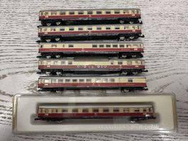 Märklin DB TEE Zug 6 Personenwagen