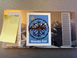 Swiss Crypto Stamp 5.0 "silber" ID 1 Simon Ammann mit O