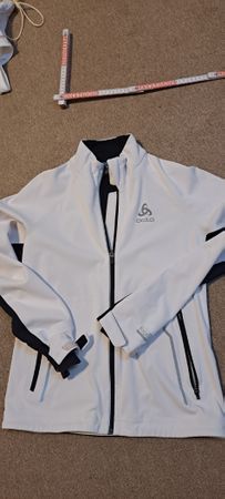 Odlo Damen Jacke Weiss/Schwarz, Grösse S - Top Windbreaker