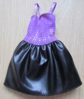 Barbie Lila Korsett schwarzer Kunstleder Rock