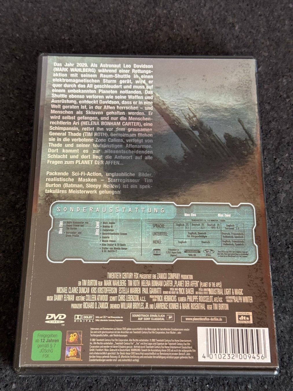 Alle DVDs: Planet der Affen Special Edition 2 DVD's EN/DE 2001 – Gebraucht aus Fribourg von tschjoly 1