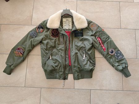ALPHA INDUSTRIES Men's Injector Iii Patch Bomber Jacket Gr L